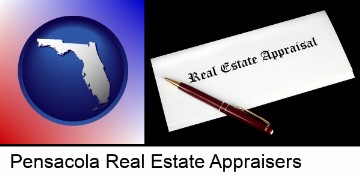 real estate appraisal documents and a pen in Pensacola, FL