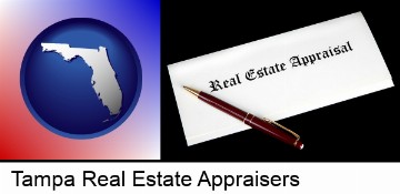 real estate appraisal documents and a pen in Tampa, FL
